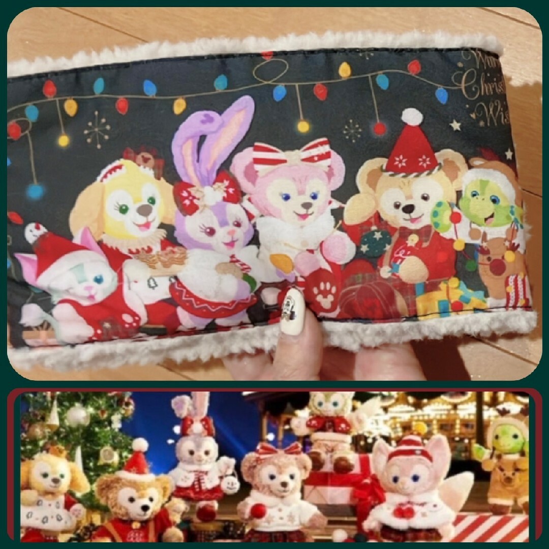 Disney(ディズニー)の最新！リーナベルちゃん入り🎄ダッフィーフレンズボアマフラーディズニーシー レディースのファッション小物(マフラー/ショール)の商品写真