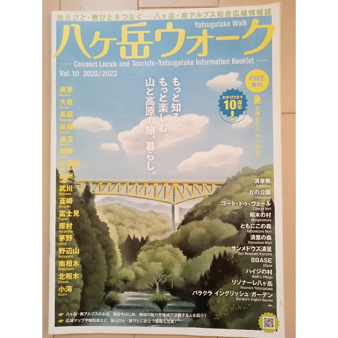 八ヶ岳ウォーク　vol.10 こぶちざわ　２冊セット　地図　MAP　冊子　ガイド エンタメ/ホビーの本(地図/旅行ガイド)の商品写真