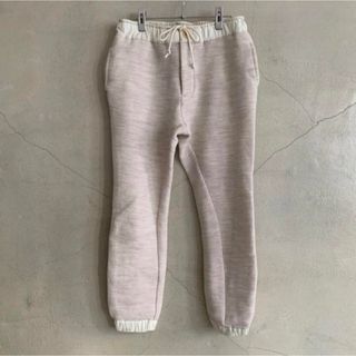 sacai サカイ クロップドパンツ コットンウール スウェット