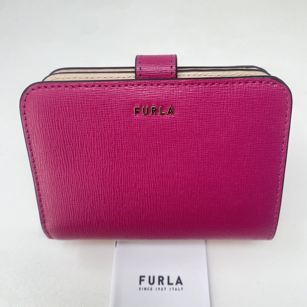 1層小銭入れ✨先着1点限り✨FURLA フルラ 二つ折り財布 レザー ピンク バビロン S