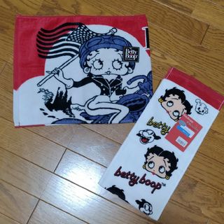 ベティブープ(Betty Boop)の【新品】BettyBoop ベティちゃん フェイスタオル スリムタオル 2枚(タオル)