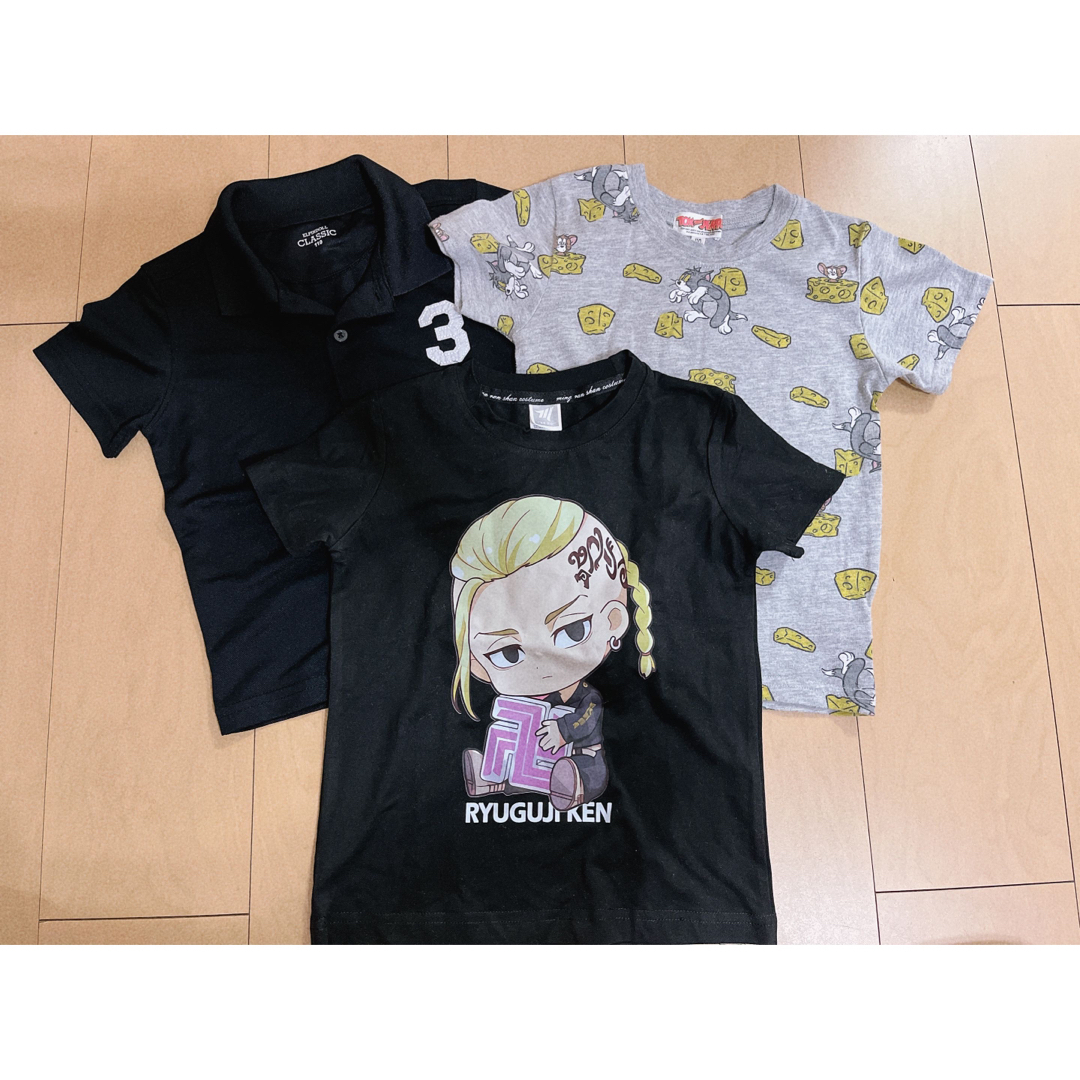 ❤︎ 110cm Tシャツ3着セット ❤︎ キッズ/ベビー/マタニティのキッズ服男の子用(90cm~)(Tシャツ/カットソー)の商品写真