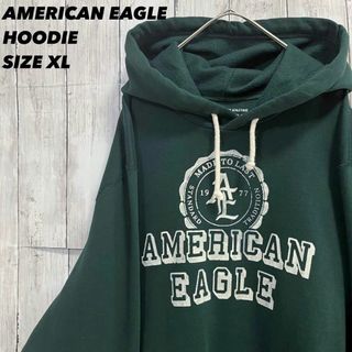 アメリカンイーグル(American Eagle)のアメリカ古着　アメリカンイーグルプリントスエットパーカー　サイズXLユニセックス(パーカー)