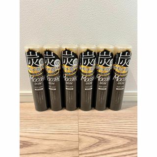 【新品】未開封　モッチスキン フェイス　ウォッシュ吸着　泡洗顔　炭  6本セット(洗顔料)