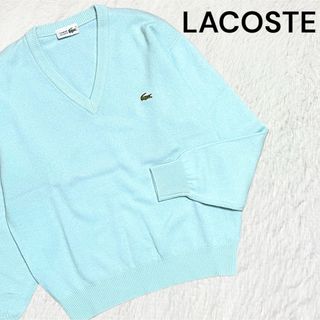 ラコステ(LACOSTE)のCHEMISE LACOSTE★文字ワニ Vネック ニット セーター(ニット/セーター)