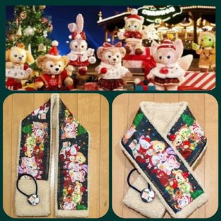 ディズニー(Disney)の最新！リーナベルちゃん入り🔎ディズニーシーボアマフラー　🎄クリスマス(マフラー/ショール)