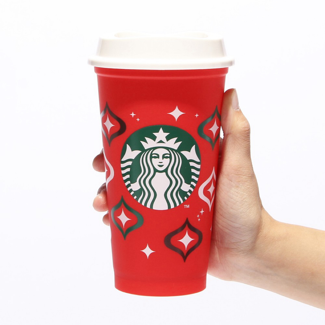 Starbucks Coffee(スターバックスコーヒー)のホリデー2023リユーザブルカップ専用ドリンクホールキャップベアリスタサンタ インテリア/住まい/日用品のキッチン/食器(タンブラー)の商品写真