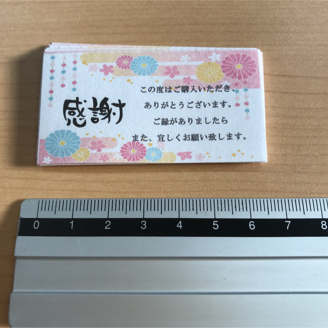 サンキューカード　168枚　ミニ02可愛い和柄 ハンドメイドの文具/ステーショナリー(カード/レター/ラッピング)の商品写真