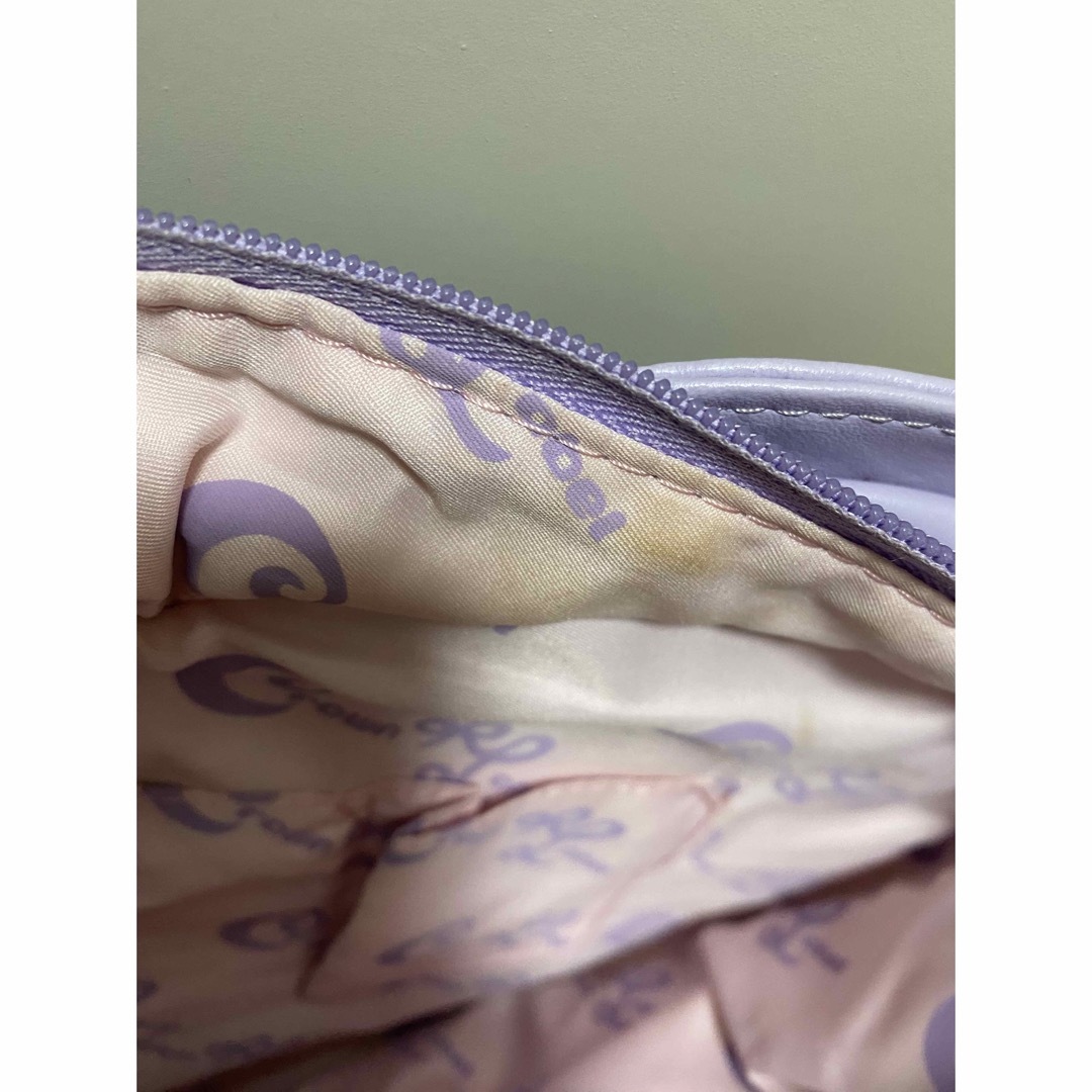metamorphose temps de fille(メタモルフォーゼタンドゥフィーユ)のMetamorphose ハート型バッグ　パープル レディースのバッグ(ハンドバッグ)の商品写真