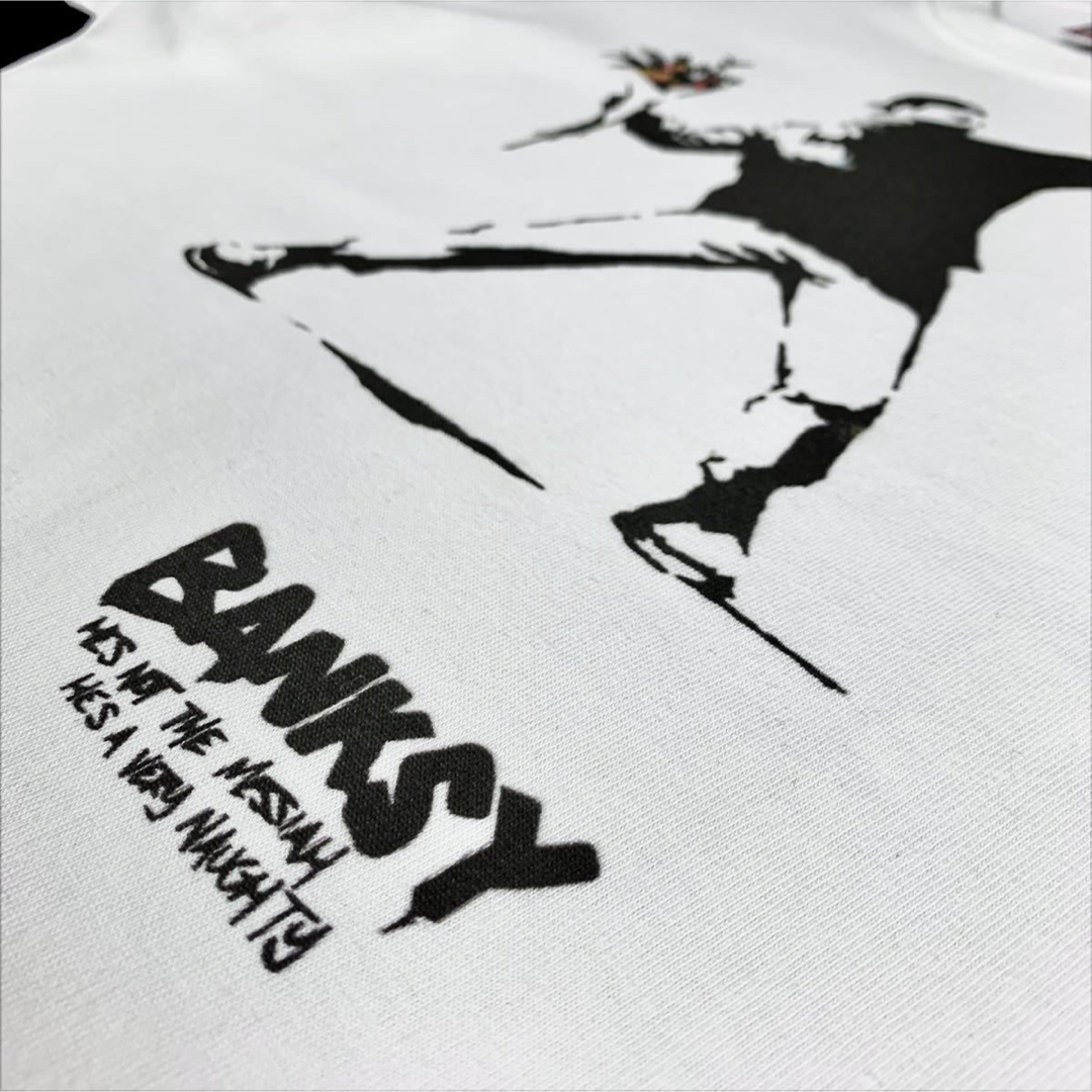 新品 BANKSY バンクシー 花束 パレスチナ グラフィティ Tシャツ メンズのトップス(Tシャツ/カットソー(半袖/袖なし))の商品写真