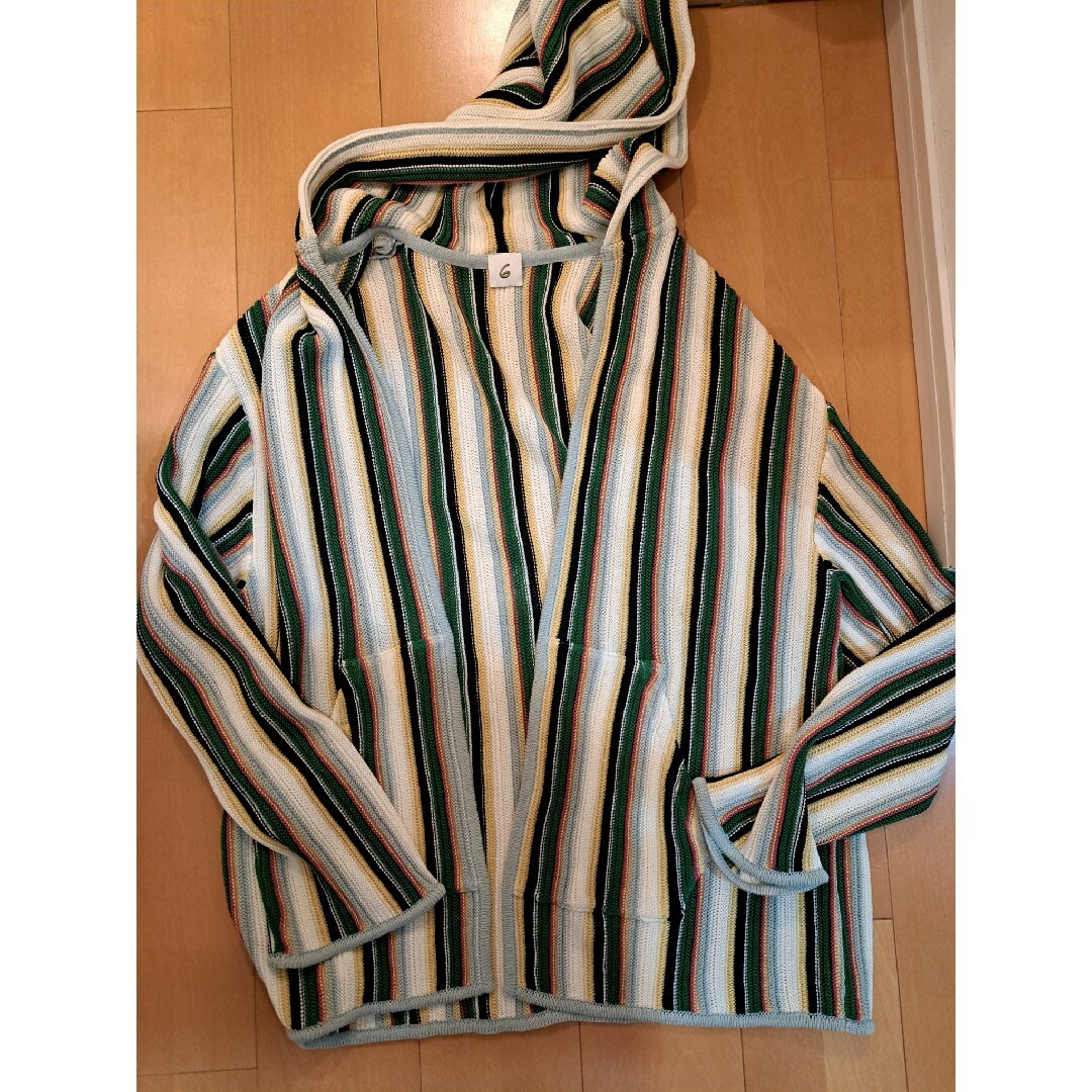 roku   MULTI STRIPE HOODIE