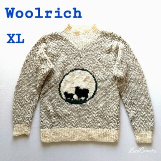ウールリッチ(WOOLRICH)の人気　Woolrich　ウールリッチ　ニット　ハイネック　ナチュラルカラー　羊(ニット/セーター)