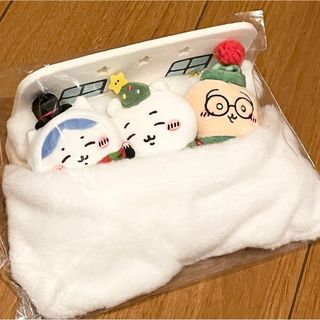 チイカワ(ちいかわ)のちいかわ　ハッピーホリデーなおやすみベッドと繋がるマスコットセット(キャラクターグッズ)