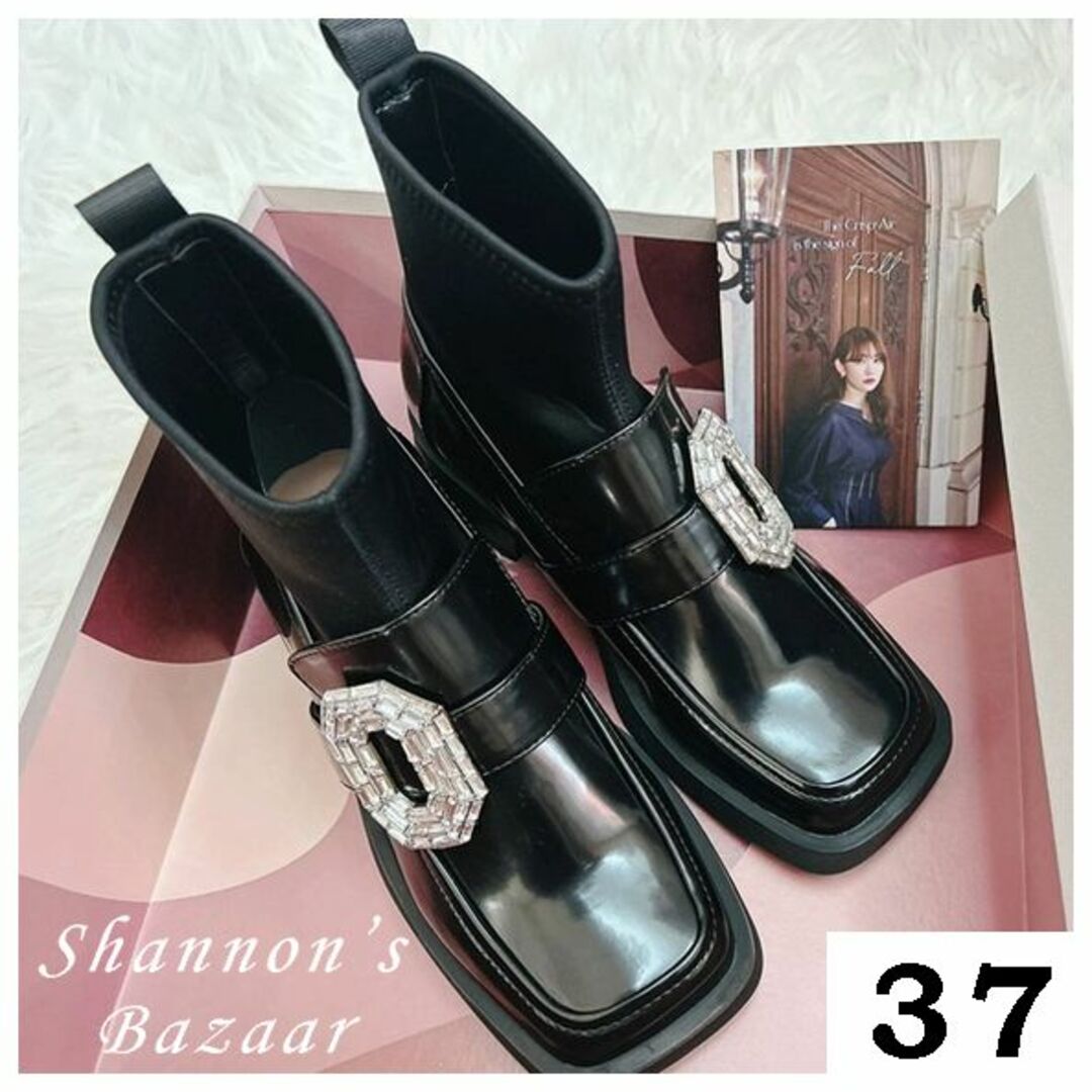 日本販売店 her lip to Square Toe Loafer Boots クリスタル | www