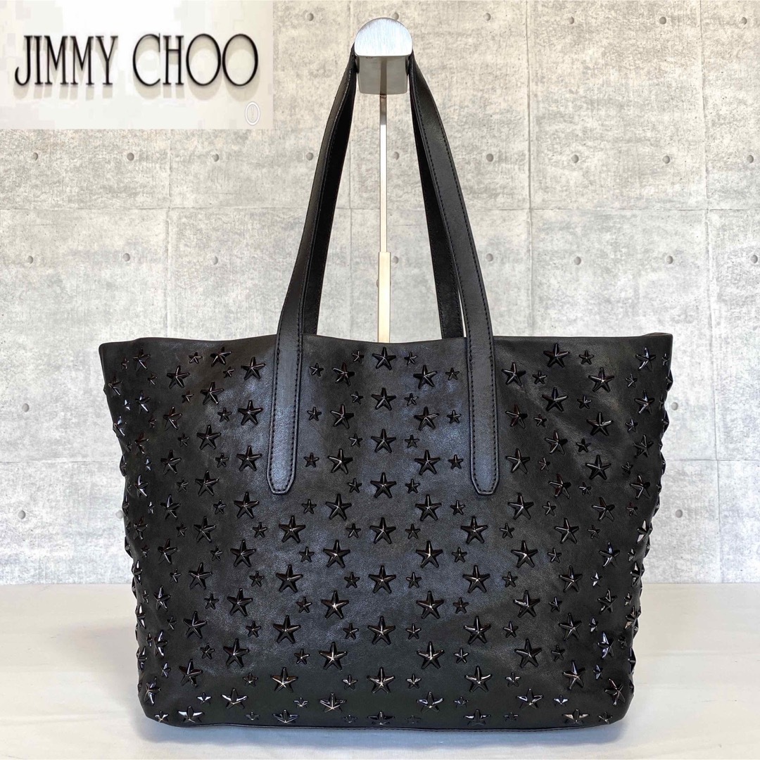 JIMMY CHOO - 【JIMMY CHOO】SOFIA/M BLACK スタースタッズ トート ...