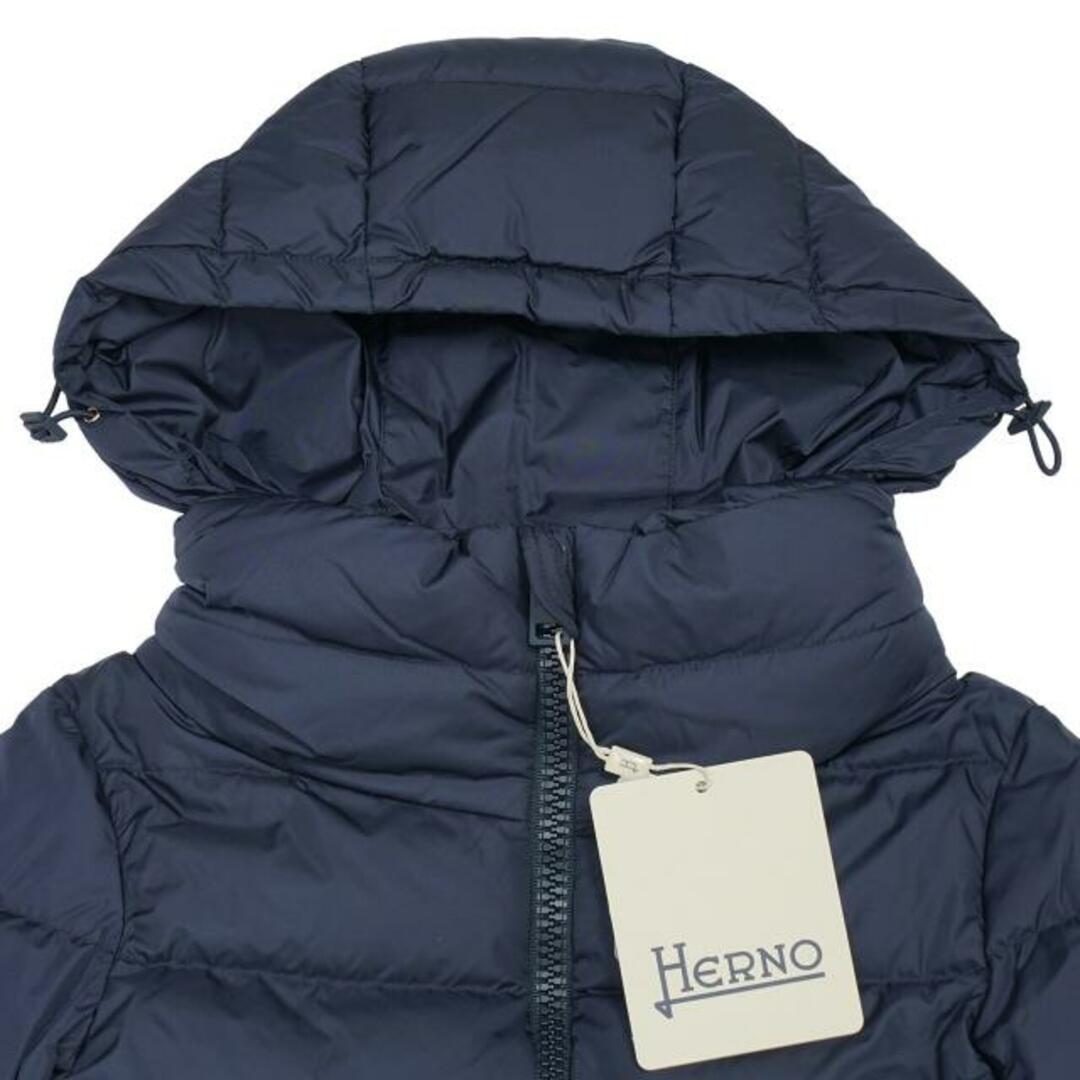 ヘルノ ダウンジャケット ブラック 42 サイズ シャモニー Aシェイプ コート