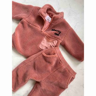 ZARA KIDS - zarababy ハーフジップ　ボア　セットアップ　80