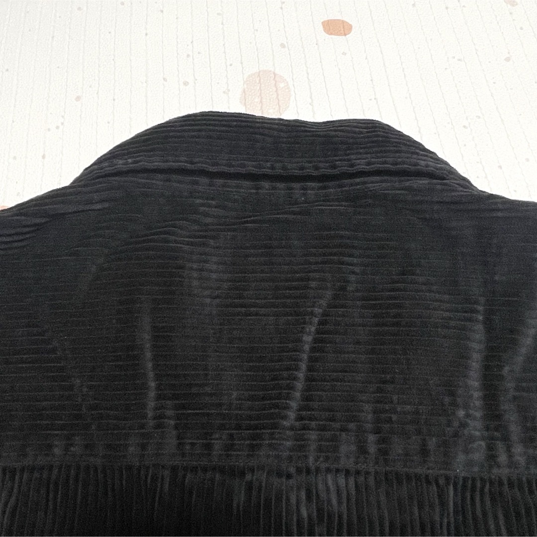 【BEAMS】コーデュロイシャツM メンズ ブラック/黒 Yシャツ アウター