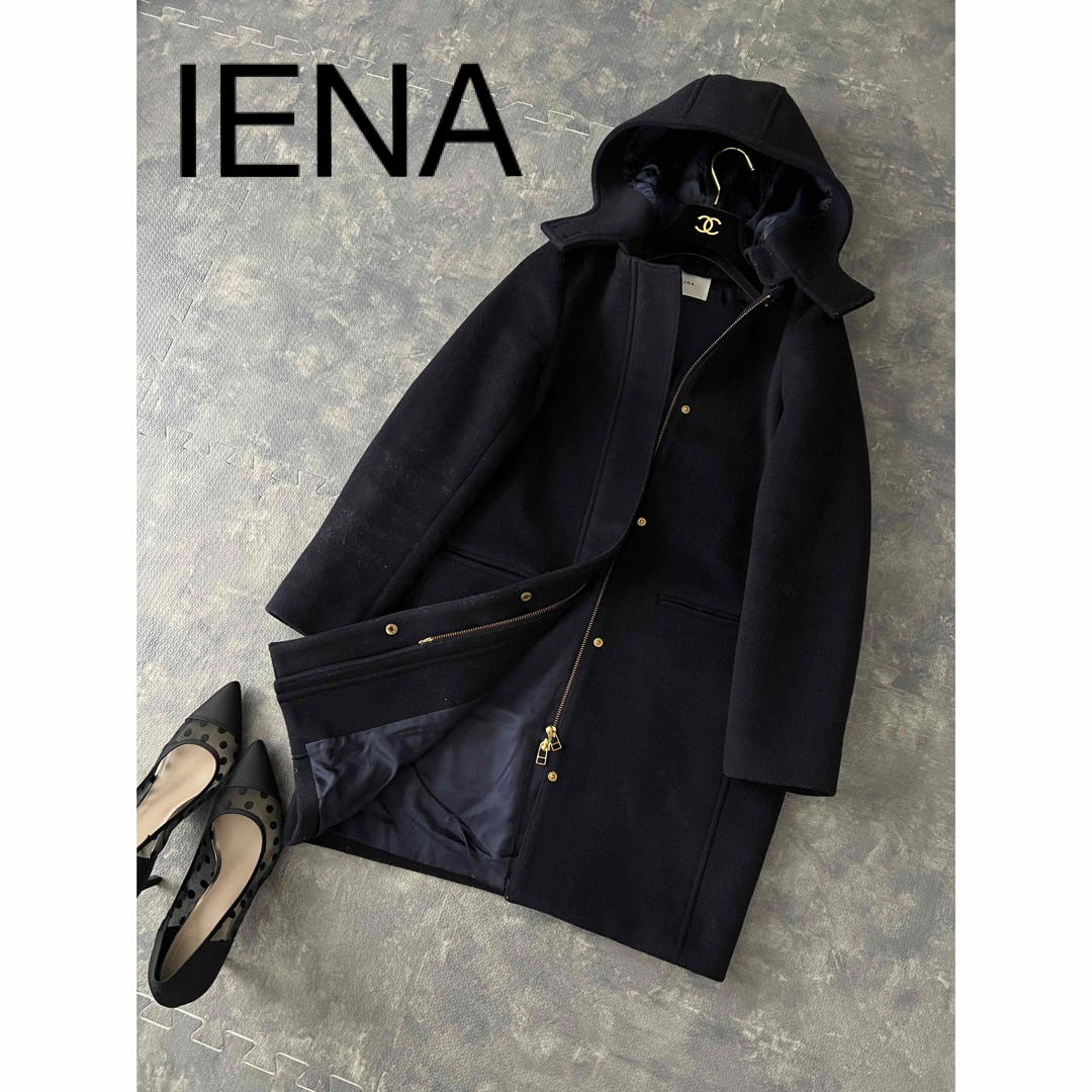 美品 イエナ IENA

二重織りシャルムノーカラーコート 36