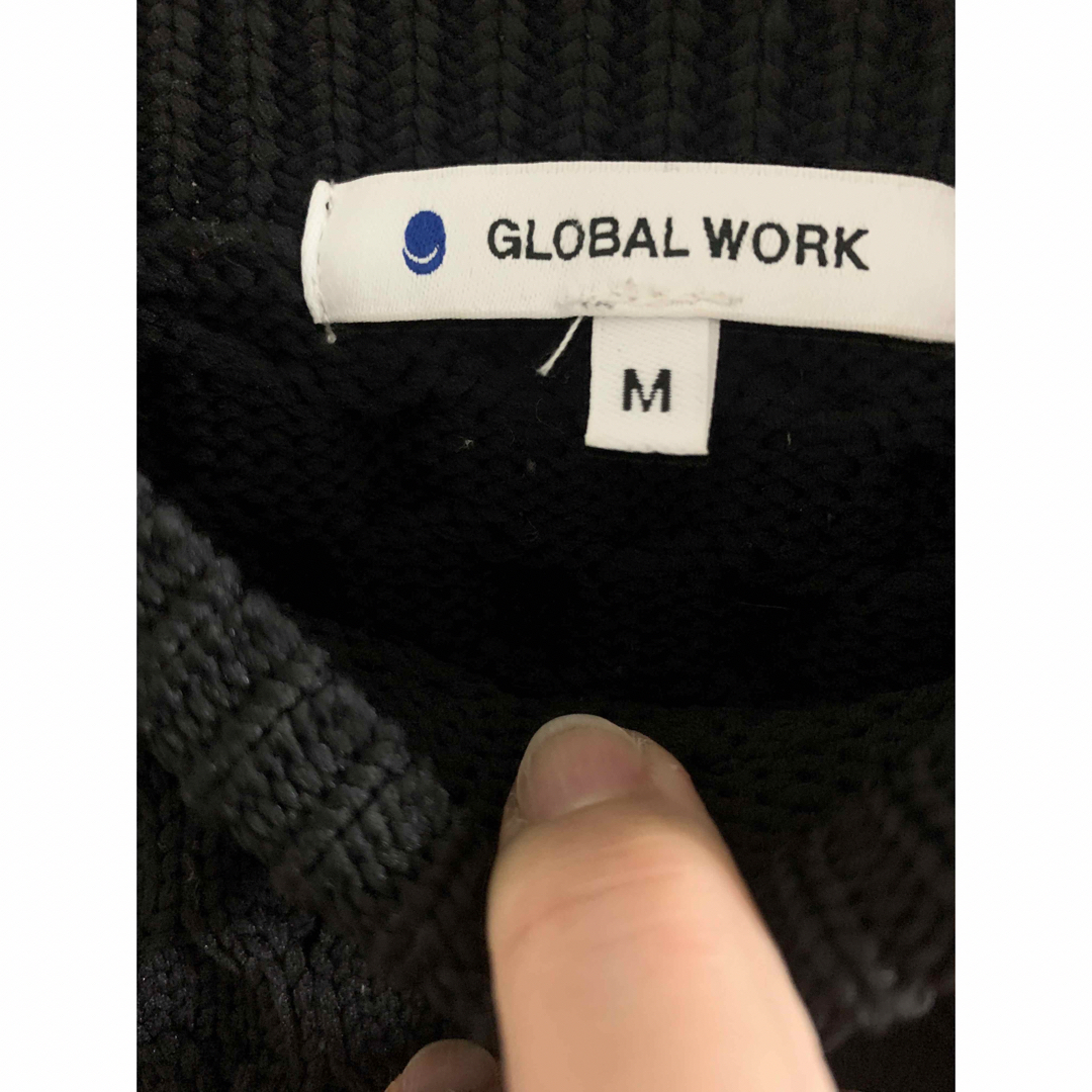 GLOBAL WORK(グローバルワーク)の黒ニット レディースのトップス(ニット/セーター)の商品写真