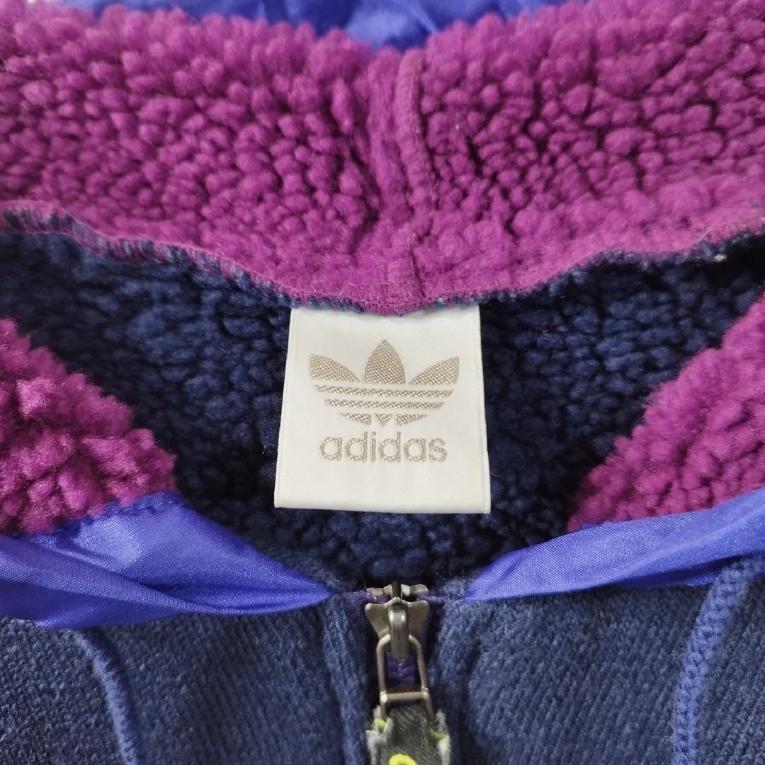 【adidas】裏ボアニットジャケット ヴィンテージ 激レア 秋冬