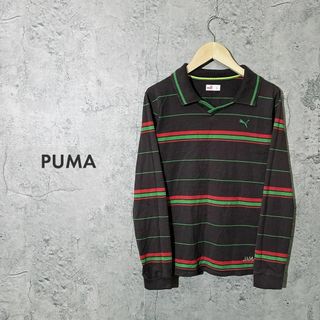 プーマ(PUMA)の【人気ブランド ❀】PUMA プーマ ロング シャツ トップス 刺繍 ロゴ L(Tシャツ(長袖/七分))