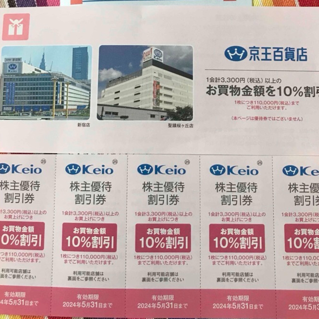 京王百貨店(ケイオウヒャッカテン)の京王百貨店　割引券 チケットの優待券/割引券(ショッピング)の商品写真