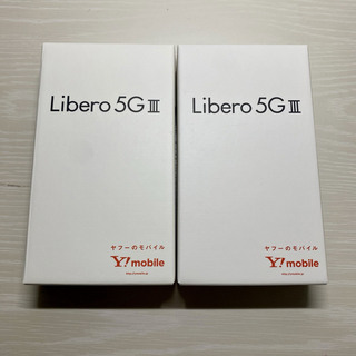 ソフトバンク(Softbank)のZTE Libero 5G III 2台(ブラック&ホワイト)(スマートフォン本体)