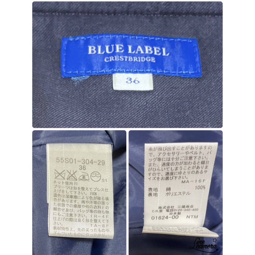 BLUE LABEL CRESTBRIDGE(ブルーレーベルクレストブリッジ)の★美品★ ブルーレーベルクレストブリッジ　ミニスカート　Ｓサイズ レディースのスカート(ミニスカート)の商品写真