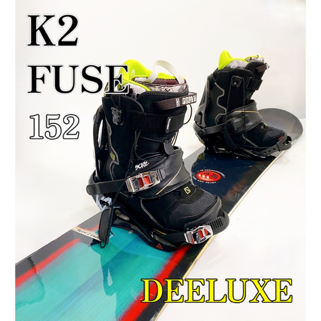 K2 - K2 FUSE DEELUXE スノーボード 板 152cm 3点セットの通販 by ...