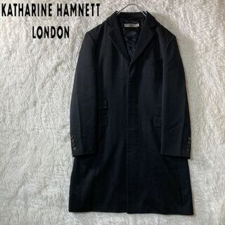 KATHARINE HAMNETT - 美品 キャサリンハムネットロンドン ウール100% チェスターコート L