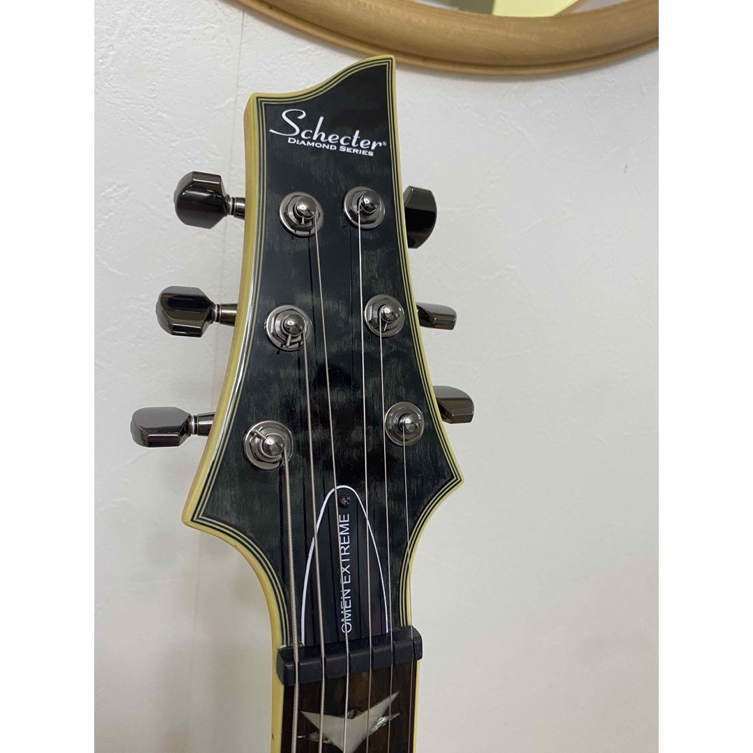 SCHECTER(シェクター)の超美品☆SCHECTER シェクター OMEN EXTREME-6 STBLK 楽器のギター(エレキギター)の商品写真