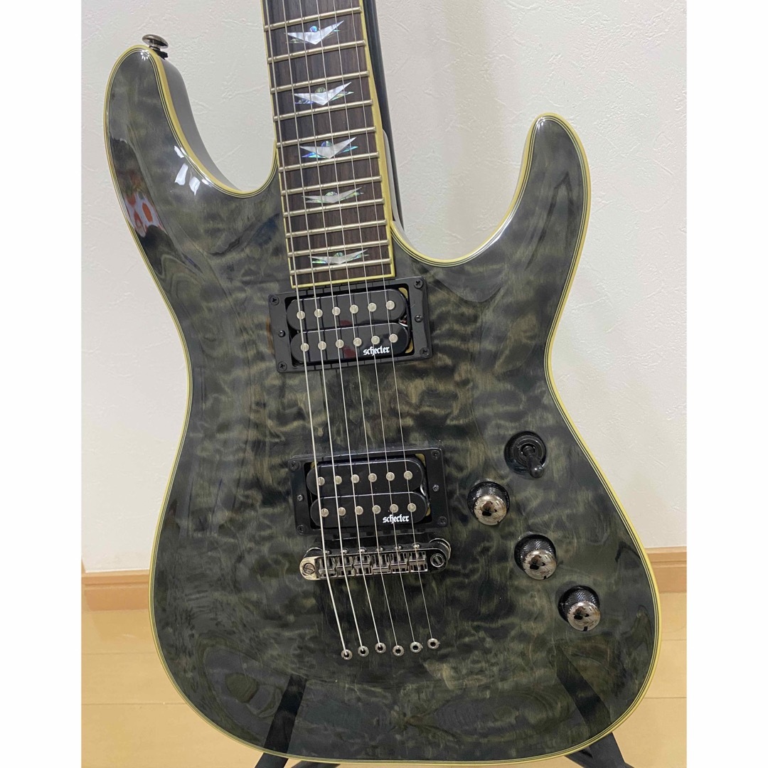 SCHECTER(シェクター)の超美品☆SCHECTER シェクター OMEN EXTREME-6 STBLK 楽器のギター(エレキギター)の商品写真