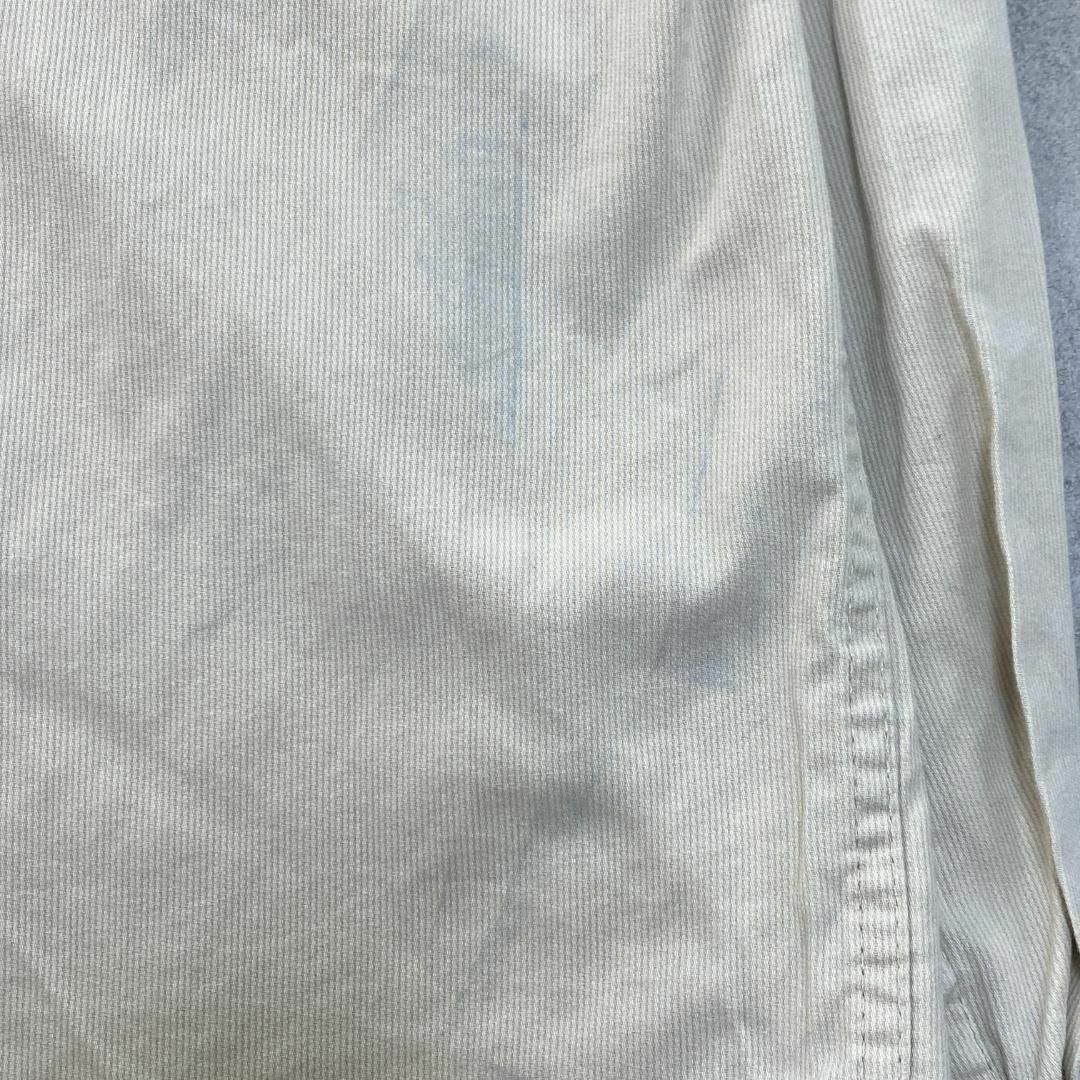 Wrangler(ラングラー)のwrangler　コーデュロイシャツ　長袖シャツ　古着　オフホワイト　M メンズのトップス(シャツ)の商品写真