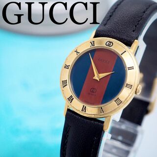 グッチ ヴィンテージ 腕時計(レディース)（ブルー・ネイビー/青色系