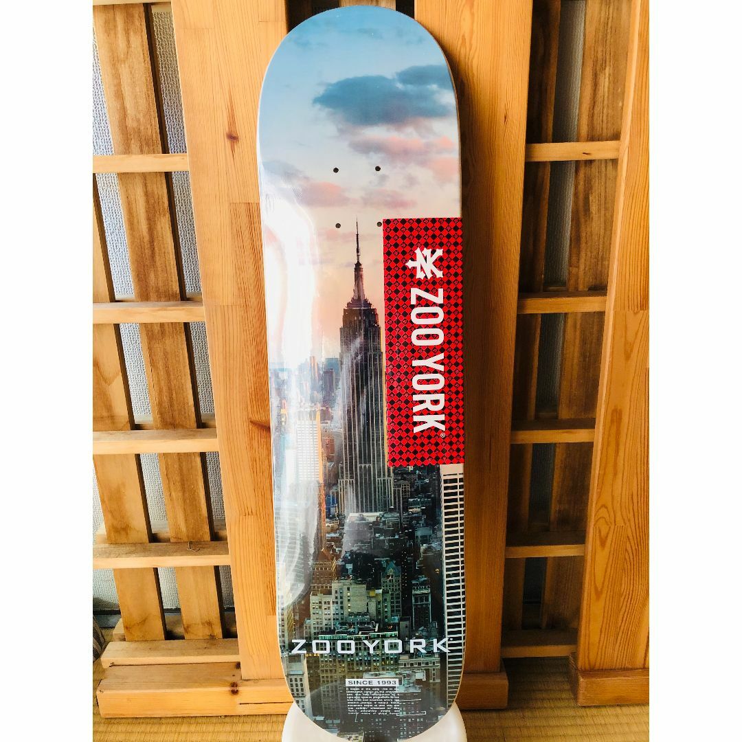 台湾製無地黒デッキテープ付き ZOO YORK ズーヨーク8.0デッキの 台湾製無地黒デッキテープ付き ZOO YORK ズーヨーク8.0デッキの