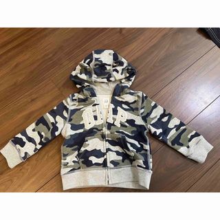 ベビーギャップ(babyGAP)のbabyGAP  90cm 迷彩 耳付きフードパーカー(ジャケット/上着)