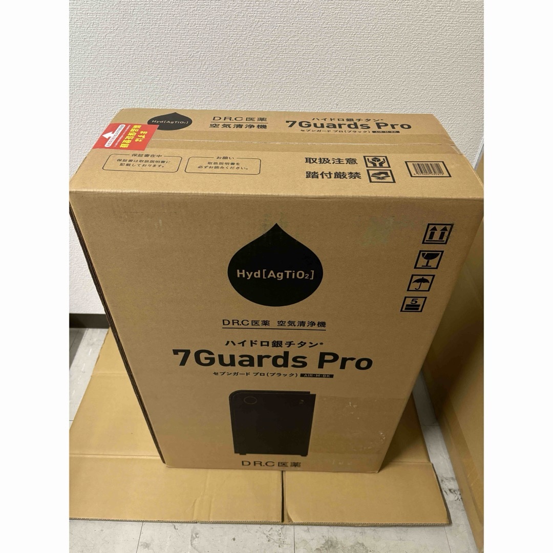 DRC医薬商品タイプハイドロ銀チタン(R)  空気清浄機　7 Guards Pro AIR-M-BK