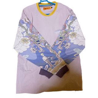 ビームス(BEAMS)のレフトアローン 袖プリント ロングTシャツ(Tシャツ/カットソー(七分/長袖))