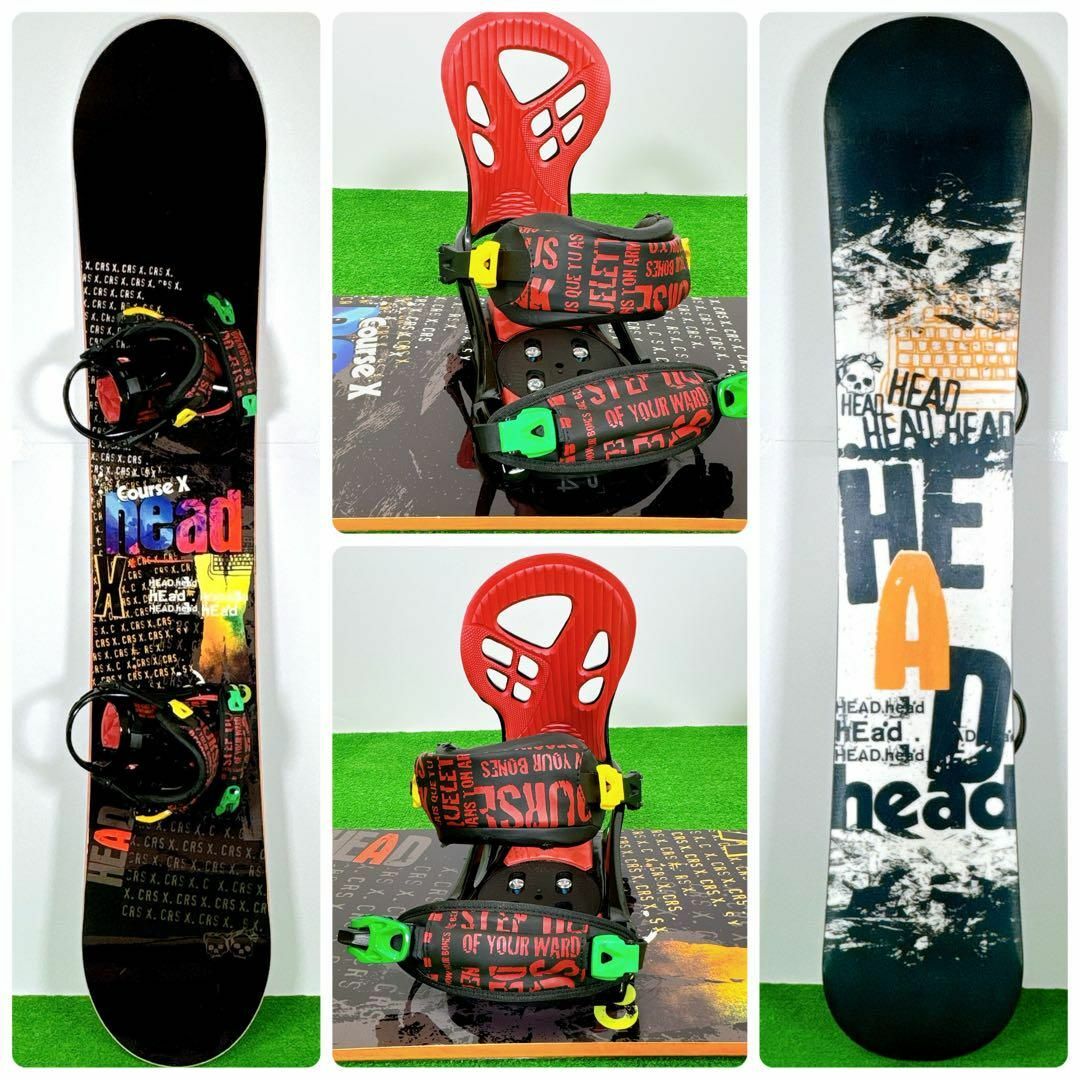 1549 スノーボード2点セット HEAD ヘッド COURSE X 154cm