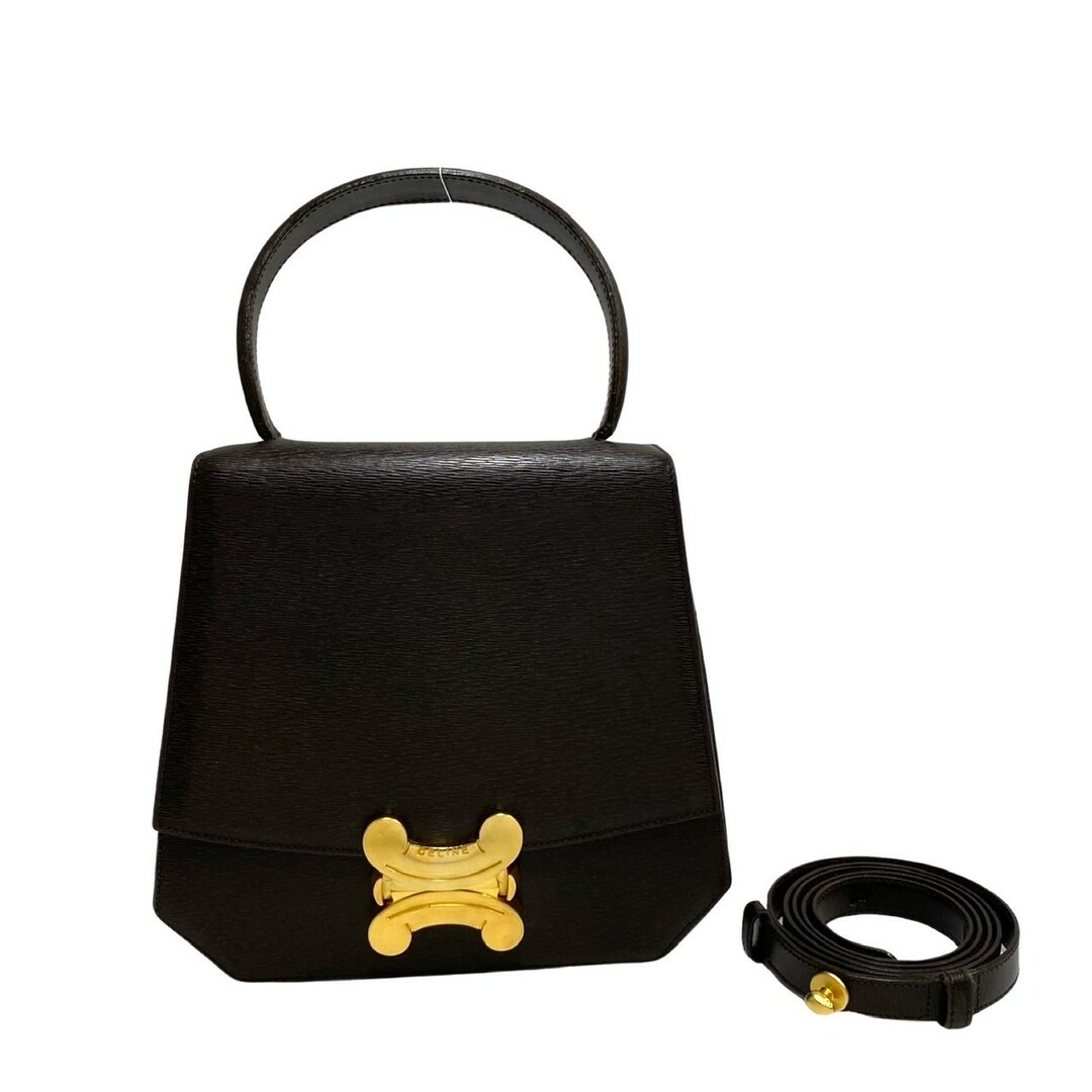 celine - 極 美品 袋付き CELINE セリーヌ トリオンフ ロゴ 金具