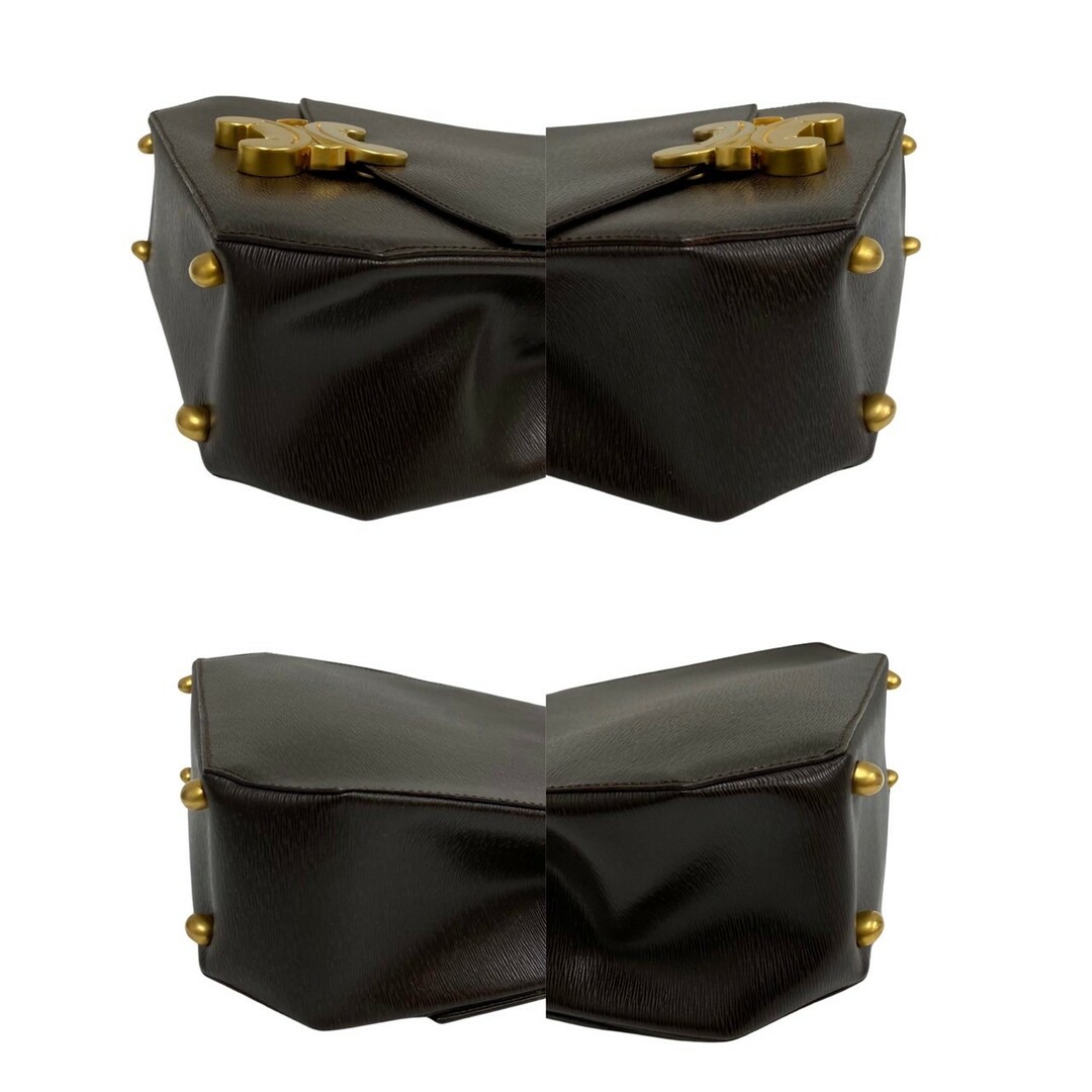 celine - 極 美品 袋付き CELINE セリーヌ トリオンフ ロゴ 金具