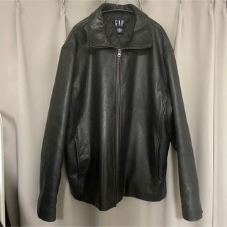 OLD GAP ギャップ オールジップ シングル ライダースジャケット レザー