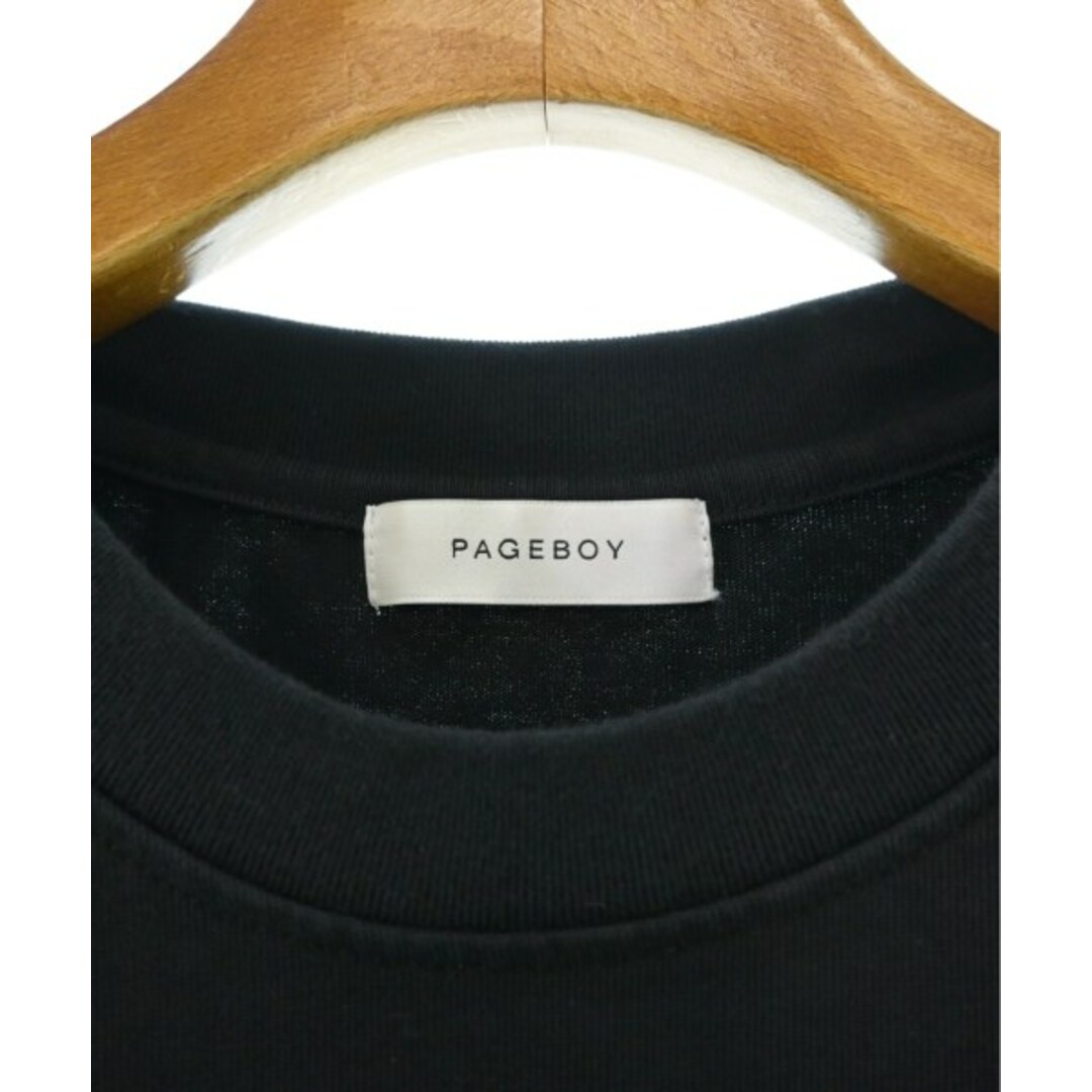 PAGEBOY(ページボーイ)のPAGE BOY ページボーイ Tシャツ・カットソー F 黒 【古着】【中古】 レディースのトップス(カットソー(半袖/袖なし))の商品写真