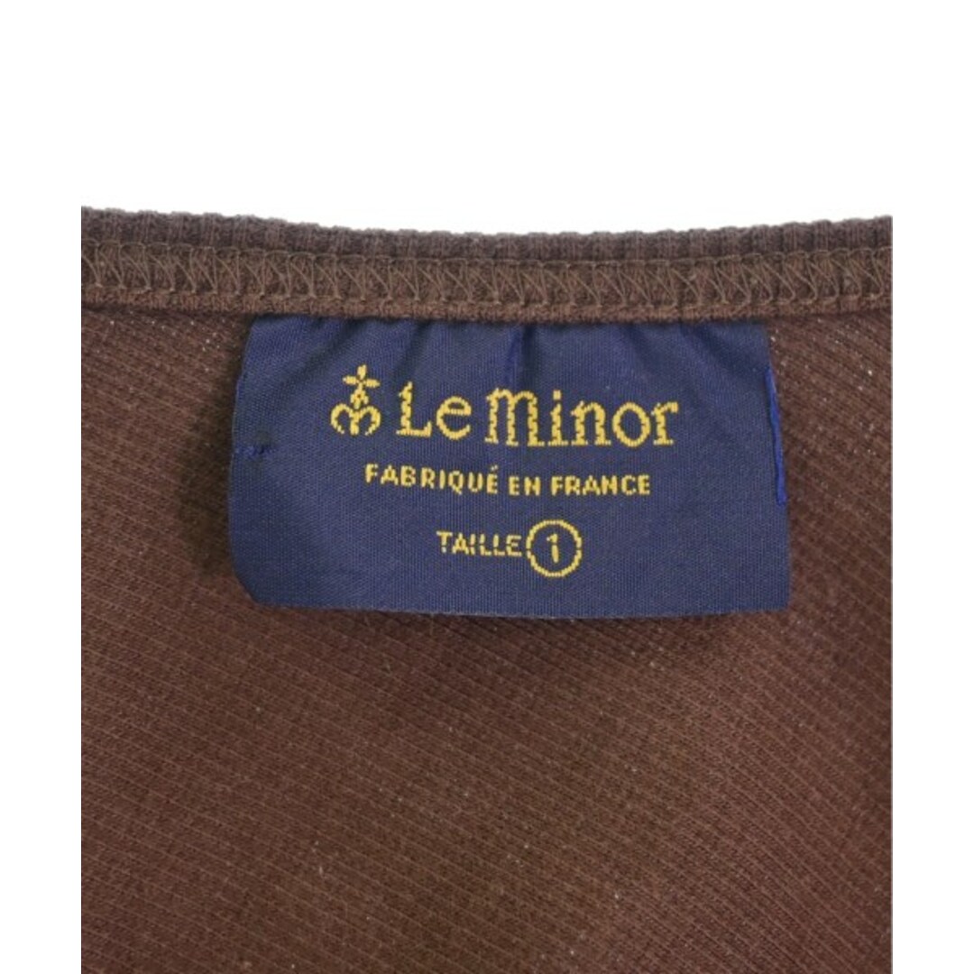 Le Minor(ルミノア)のLe minor ルミノア Tシャツ・カットソー -(M位) 茶 【古着】【中古】 レディースのトップス(カットソー(半袖/袖なし))の商品写真