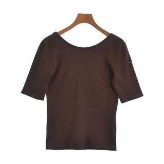 ルミノア(Le Minor)のLe minor ルミノア Tシャツ・カットソー -(M位) 茶 【古着】【中古】(カットソー(半袖/袖なし))