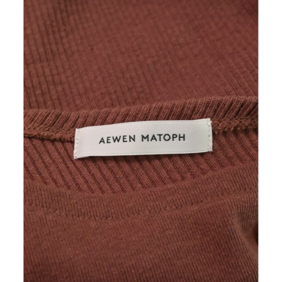 AEWEN MATOPH(イウエンマトフ)のAEWEN MATOPH イウエンマトフ ワンピース -(M位) 茶 【古着】【中古】 レディースのワンピース(ひざ丈ワンピース)の商品写真