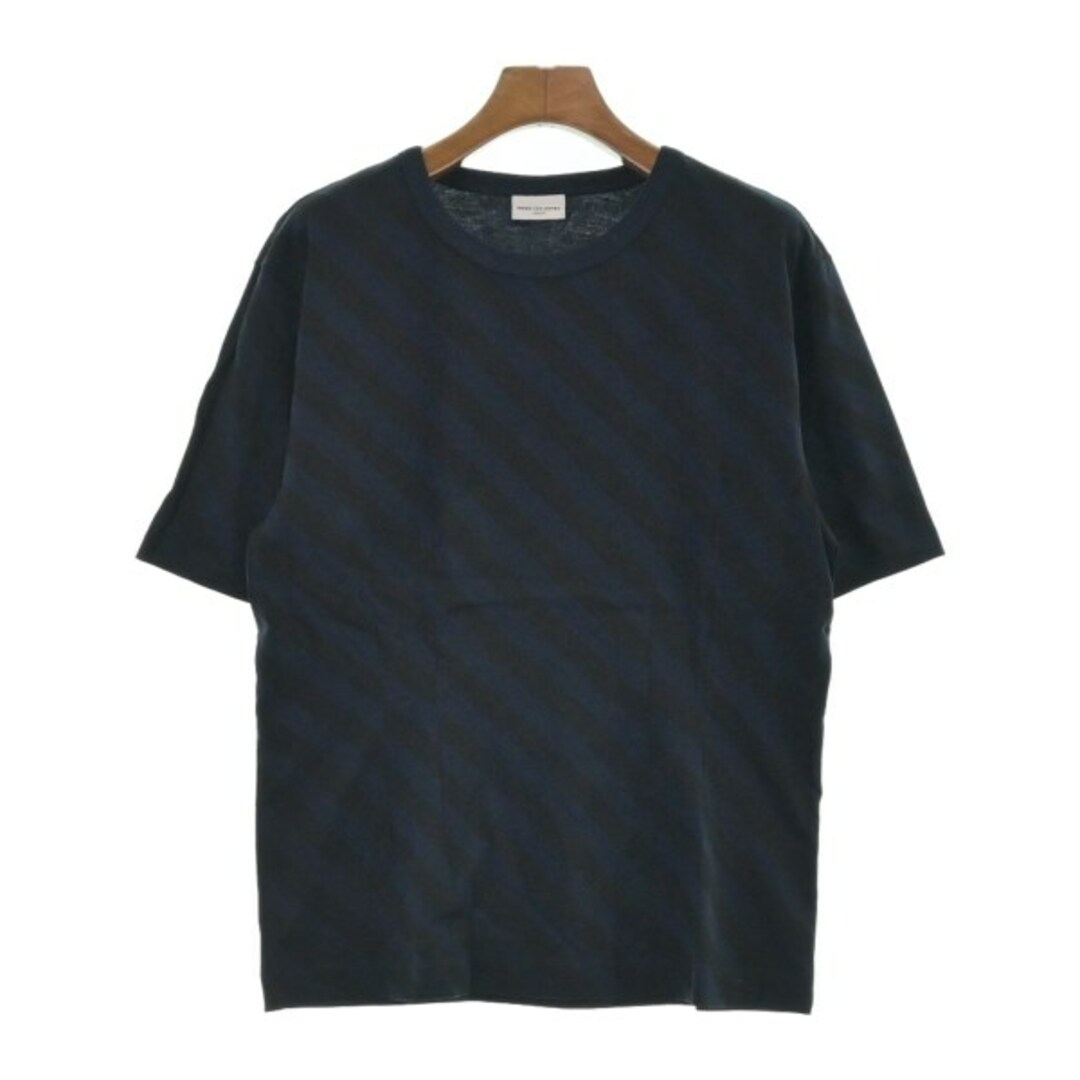 DRIES VAN NOTEN - DRIES VAN NOTEN Tシャツ・カットソー S 紺x黒(総柄