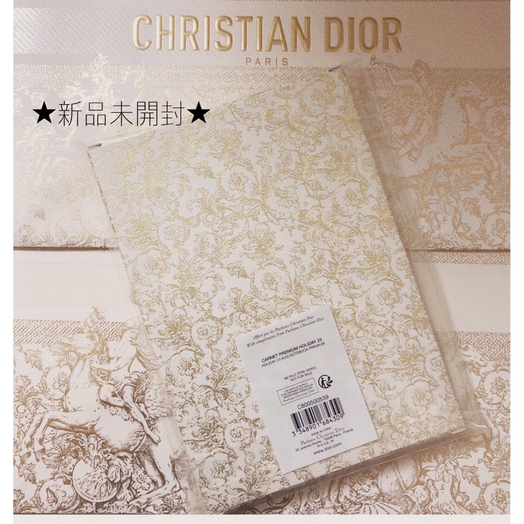 Christian Dior(クリスチャンディオール)の限定★ Dior ★ディオール ノート   ホリデー クリスマス ⟡.·*. インテリア/住まい/日用品の文房具(ノート/メモ帳/ふせん)の商品写真