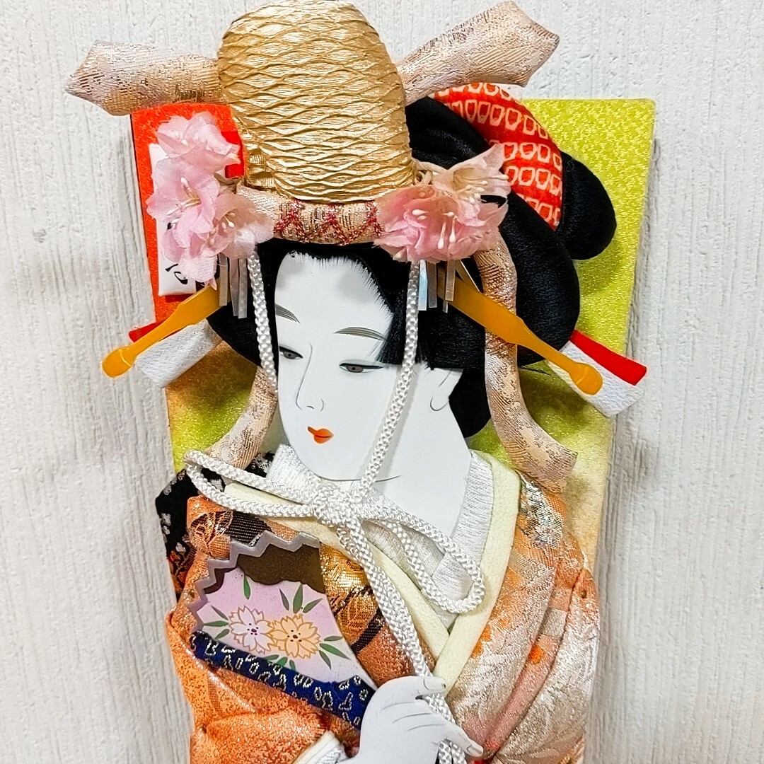 羽子板 道成寺 押絵 ピンク 伝統工芸品 正月飾り お正月 手描き 新品未使用3 エンタメ/ホビーの美術品/アンティーク(その他)の商品写真